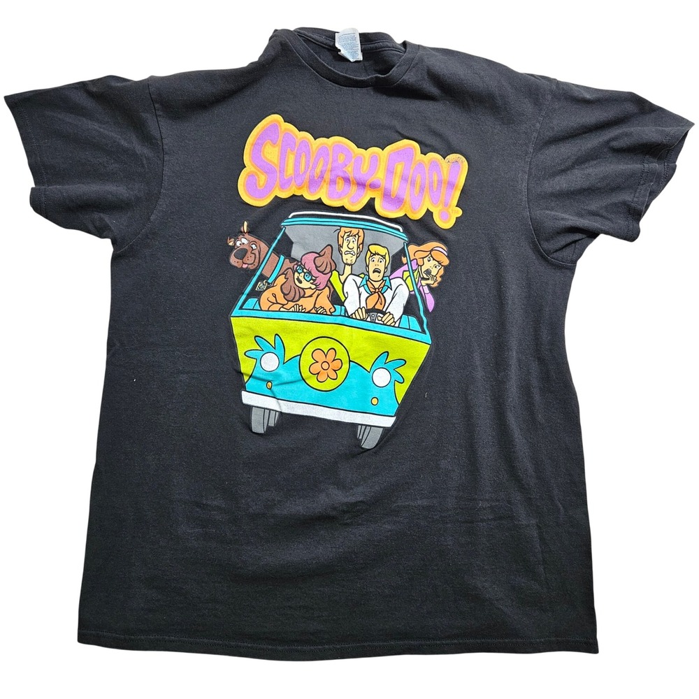 Scooby-Doo Mystery Machine‎ Graphic T-Shirt Black Delta Pro Weight XL 0775